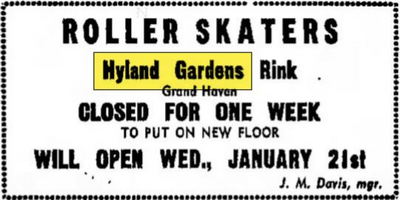 Bil-Mar Beach Hotel (Hyland Gardens Pavilion) - 1948 Roller Skating